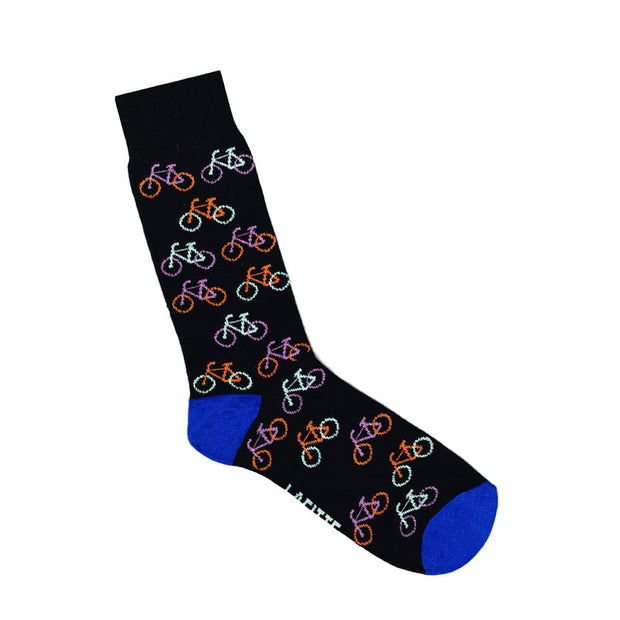 Lafitte Socks -  Black Bicycle Men's Socks - AU 6-11, EU 40-45.5