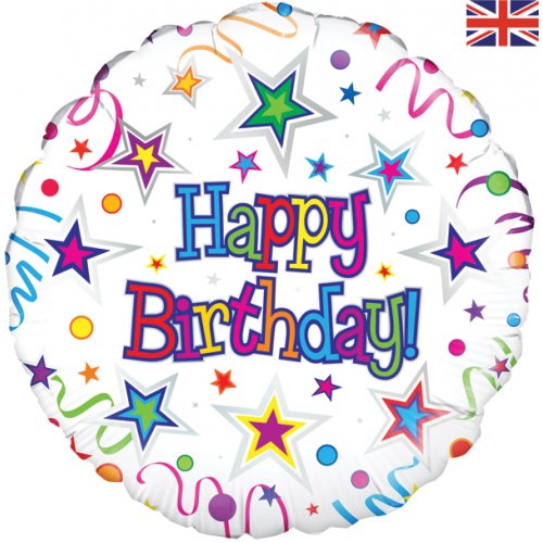 Click & Collect Only - 18 Inch Decrotex Foil Happy Birthday