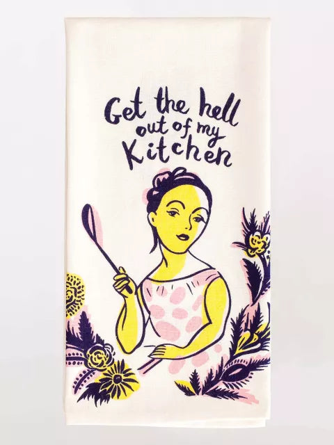 Blue Q - Get The Hell Out Dish Towel