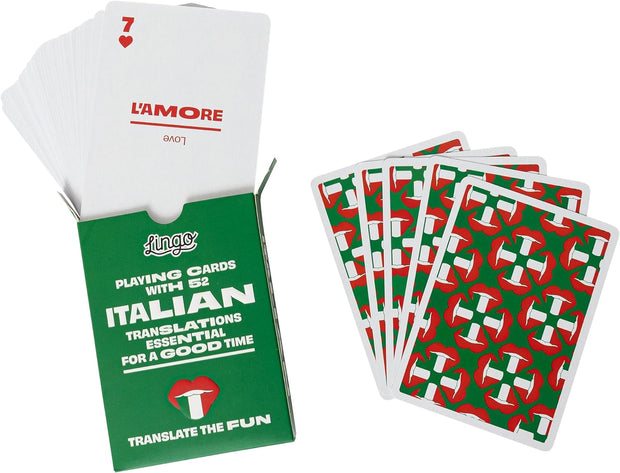 Italian Lingo Playing Cards in Wayfarer Tin Box