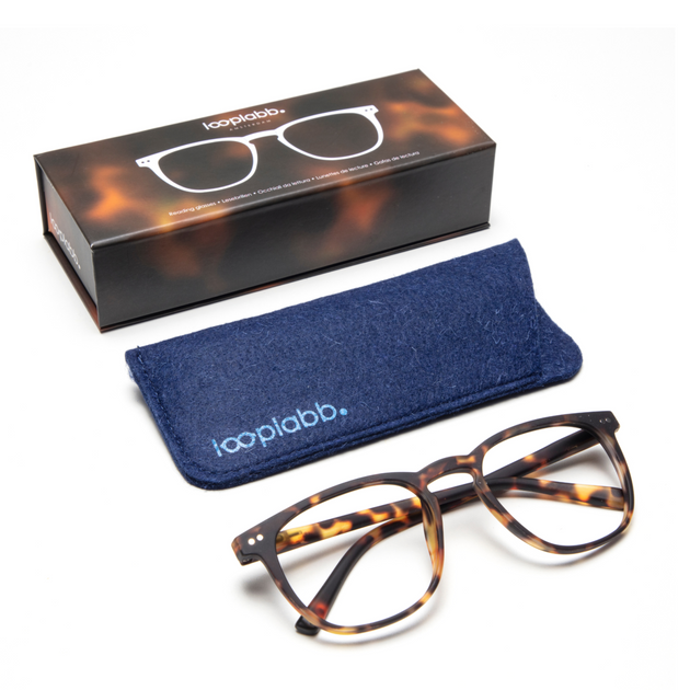 Looplabb Max Reading Glasses in Turtle
