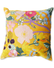 Kip & Co - Abundance Marigold Embroidery Cushion