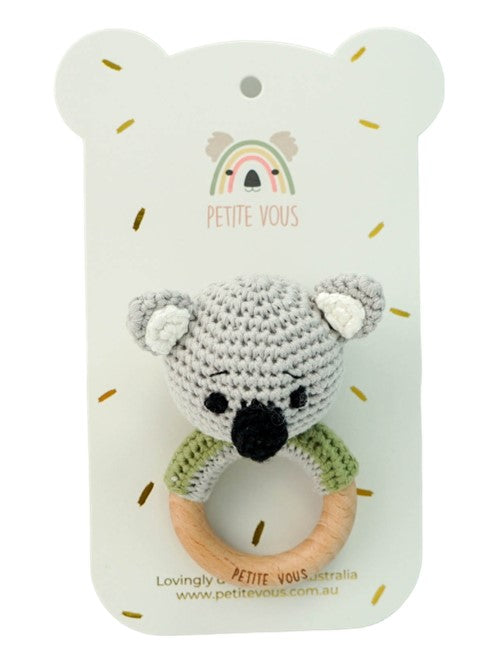 Petite Vous - Crochet Ring Rattle - Ozzie Koala