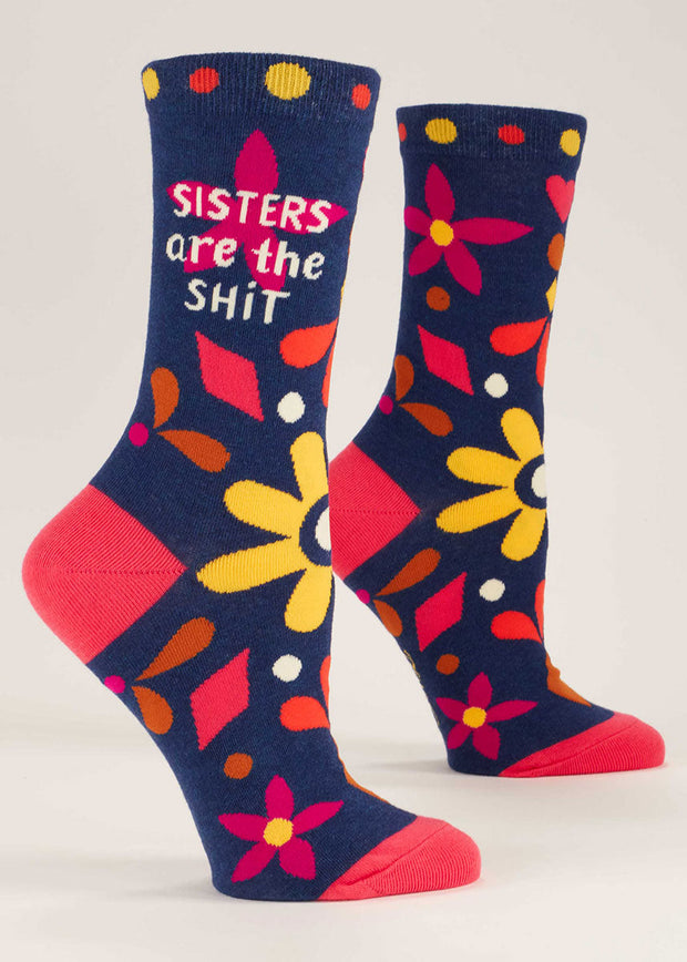 Blue Q -Sisters Are the Sh*t - Women’s Crew Socks
