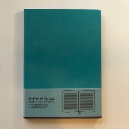 Ikonink - MEMMO Notebook A5, Tiffany Blue Lined