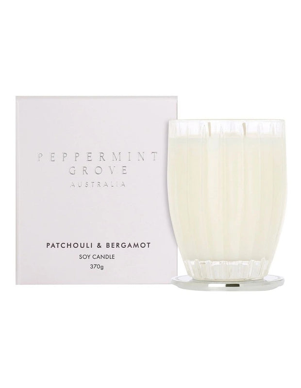 Peppermint Grove - Patchouli & Bergamot 370g Candle
