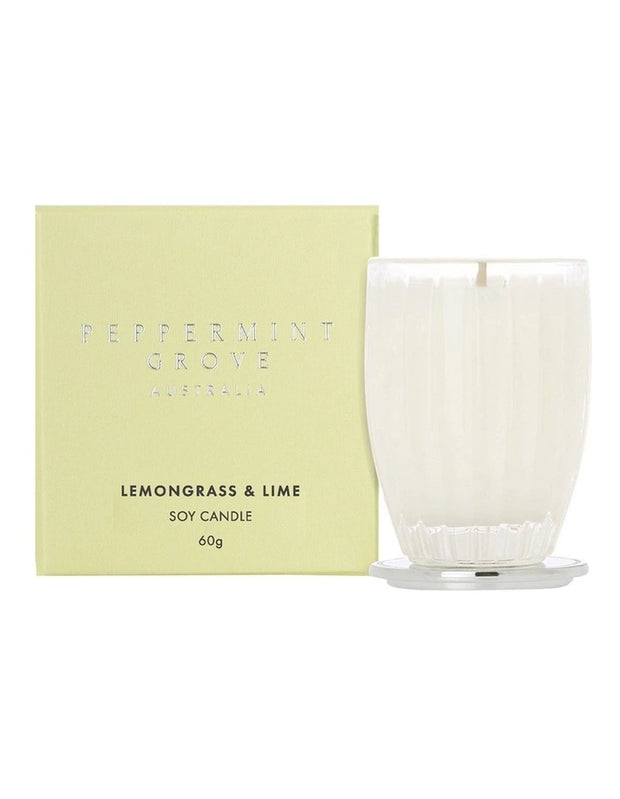 Peppermint Grove - Lemongrass & Lime 60g Candle