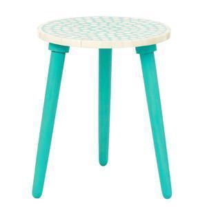 Bone Inlay Polka Dot Table-Side Tables-Ruby Star Traders-Spearmint-OPUS Design