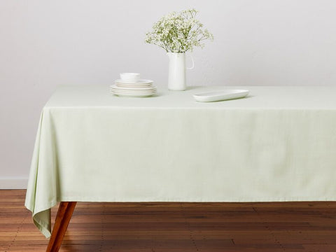 Cotton Classics Rectangular Tablecloth 230x150cm - Sage