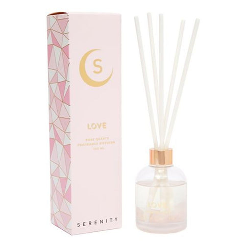 Serenity - 130ml Crystal Diffuser - Rose Quartz – Love