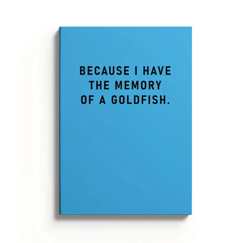 Memory of A Goldfish Notebook