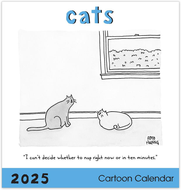 New Yorker - Cat Cartoons 12" x 12" 2025 Wall Calendar