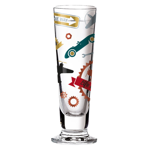 Ritzenhoff - Black Label Schnapps Glass - Cars and Planes