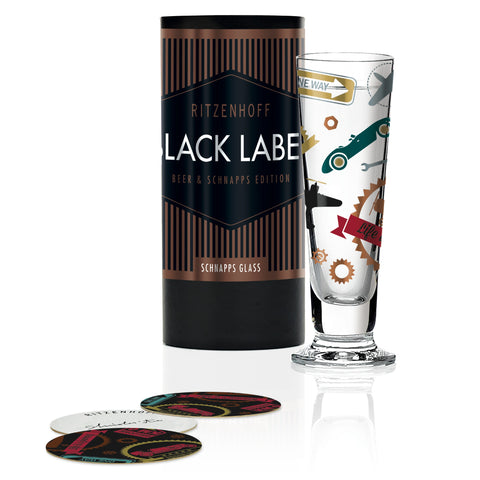 Ritzenhoff - Black Label Schnapps Glass - Cars and Planes