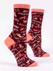 Blue Q - Cats! Ladies Crew Socks