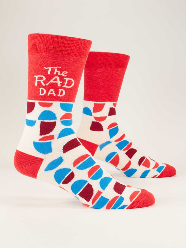 Blue Q - The Rad Dad Men's Crew Socks