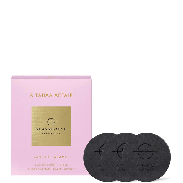 Glasshouse - Replacement Scent Disks for Car Diffuser - A Tahaa Affair