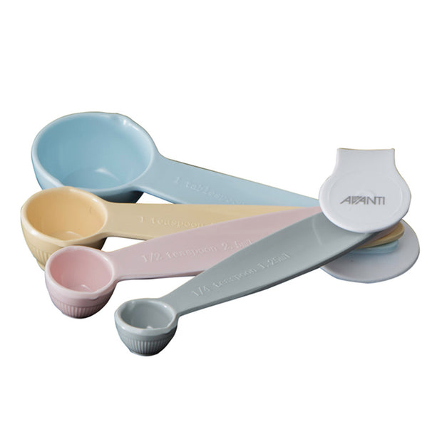 Avanti - Melamine Ribbed Measuring Spoon - Australian Standards - Pastel