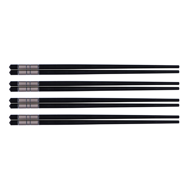 Avanti - Alloy Chopsticks With Silver Trim - Set of 4