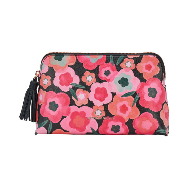 Annabel Trends - Midnight Blossoms Vanity Bag - Medium
