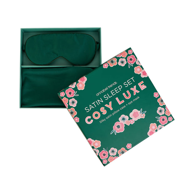 Annabel Trends - Satin Sleep Set Cosy Luxe - Emerald