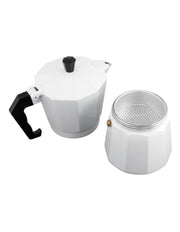 Maxwell & Williams - Blend - Traditional Stovetop Espresso Maker 9cup Gift Boxed (White)