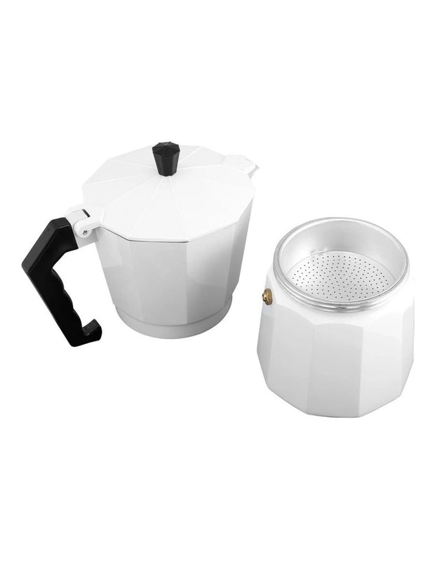 Maxwell & Williams - Blend - Traditional Stovetop Espresso Maker 6cup Gift Boxed (White)