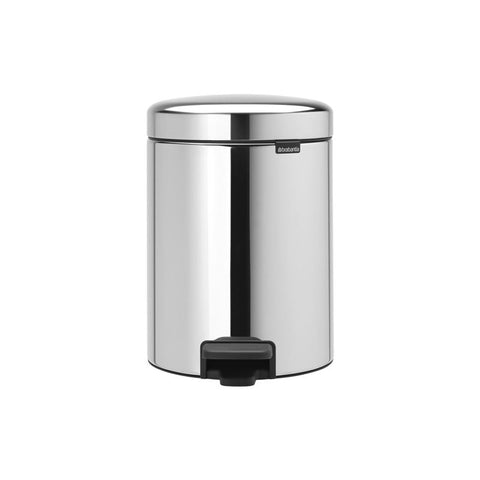 Brabantia - Pedal Bin Newicon 5L - Brilliant Steel