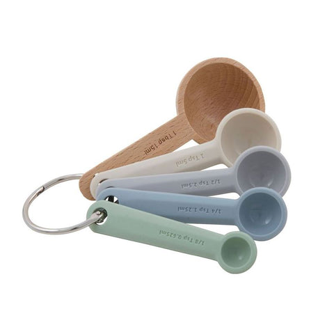 Zeal – Classic Silicone/Wood Measuring Spoon Set 5pc