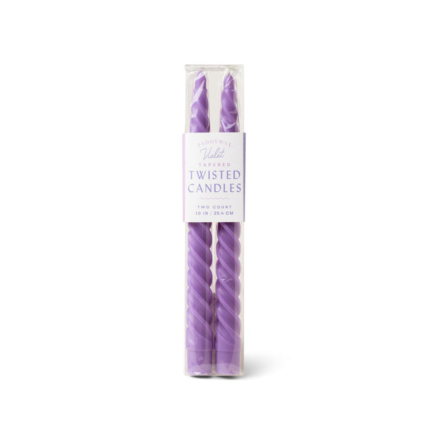 Paddywax - Violet Twisted Taper Candles