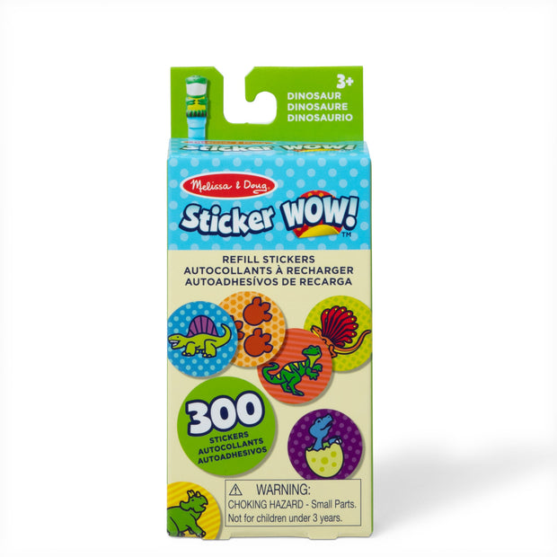 Melissa & Doug - Sticker WOW!® Refill Stickers – Dinosaur (Stickers Only, 300+)