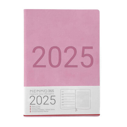 MEMMO365 Luxe Diary (week-to-view),  Pink