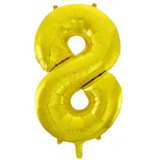Click & Collect Only - 34inch Decrotex Foil Balloon Number Gold - #8