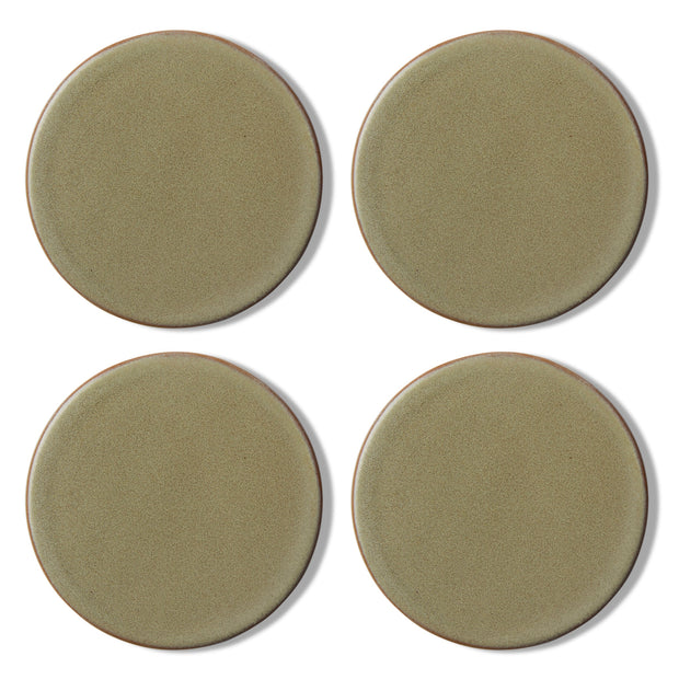 Madras Link - Ceramic Green Coaster Set 4