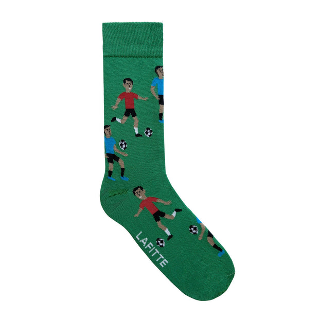 Lafitte Socks - Soccer Green Men’s Socks AU 6-11, EU 39-45
