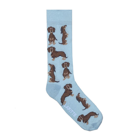 Lafitte - Dachshund Sky Men's Socks AU 6-10, EU 40 - 45.5