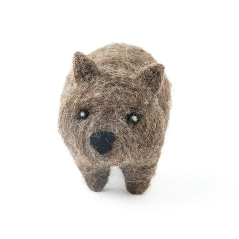 Handmade Felted Wombat