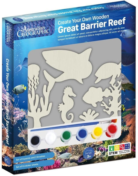 Australian Geographic - Create Your Own - Wooden Great Barrier Reef