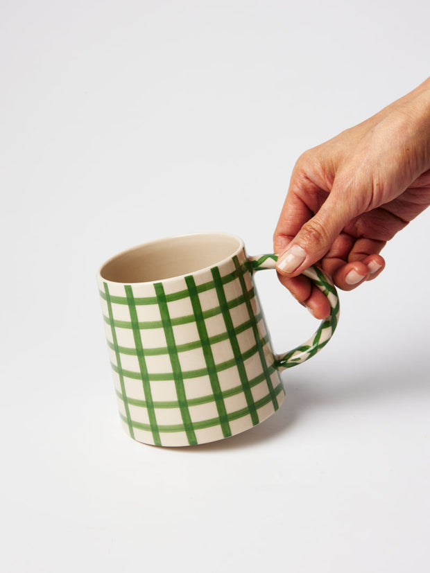 Jones & Co. - Larder Check Mug Green