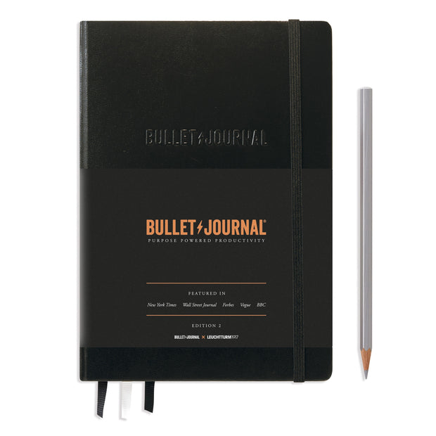 Leuchttrum - Bullet Journal Edition 2 Medium (A5), 120g/m² paper, 206 p, Black