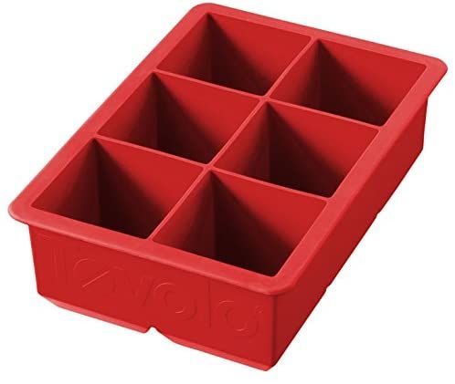 Tovolo - King Cube Ice Tray - 2" Cubes - Apple Red