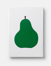 Enzo Mari - Pear Midsized Lined Softcover Notebook