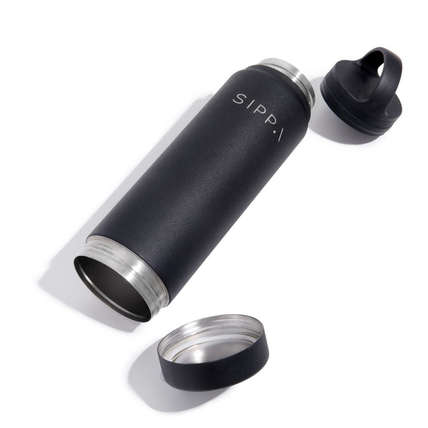 Sippa - Matte Black Water Bottle