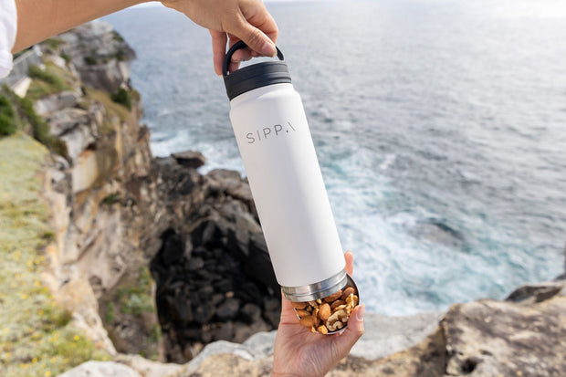 Sippa - Matte White Water Bottle