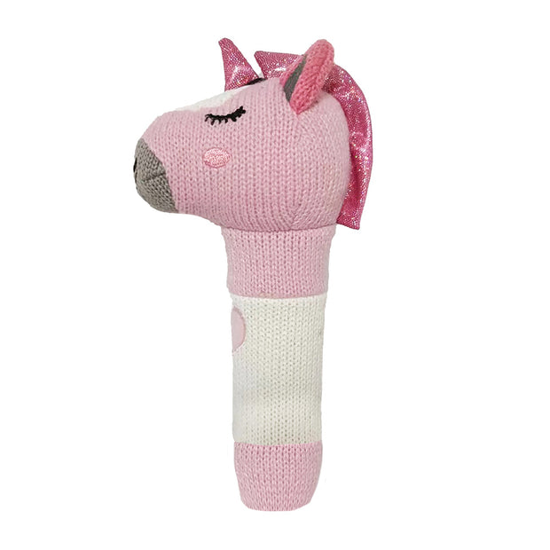 Annabel Trends - Hand Rattle - Knit - Unicorn