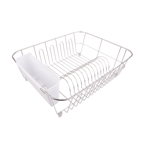 D.Line Large Stainless Steel Dish Drainer w/ Caddy