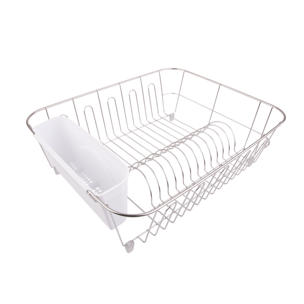 D.Line Large Stainless Steel Dish Drainer w/ Caddy