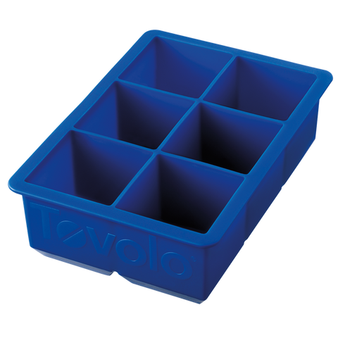 Tovolo - King Cube Ice Tray - 2" Cubes - Blue