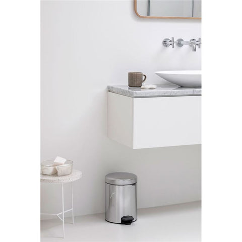 Brabantia - Pedal Bin Newicon 5L - Brilliant Steel