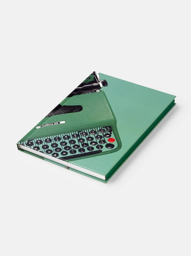 Olivetti - Green Midsized Lined Notebook Paperback